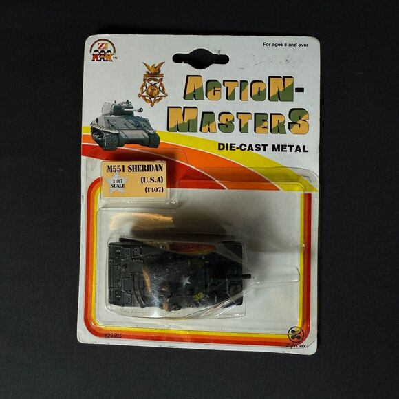 2x ZEE ZYLMEX ZYLL ACTION MASTERS TANK M48 PATTON & M551 SHERIDAN 1:87 1993 - Picture 3 of 10